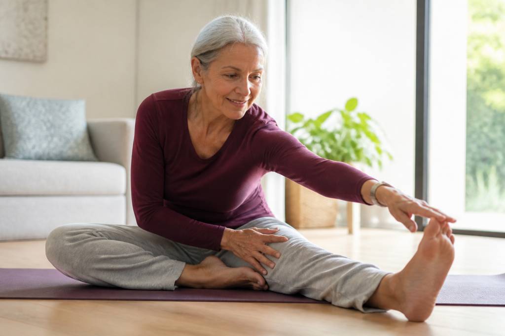 Les étirements indispensables pour rester souple après 60 ans